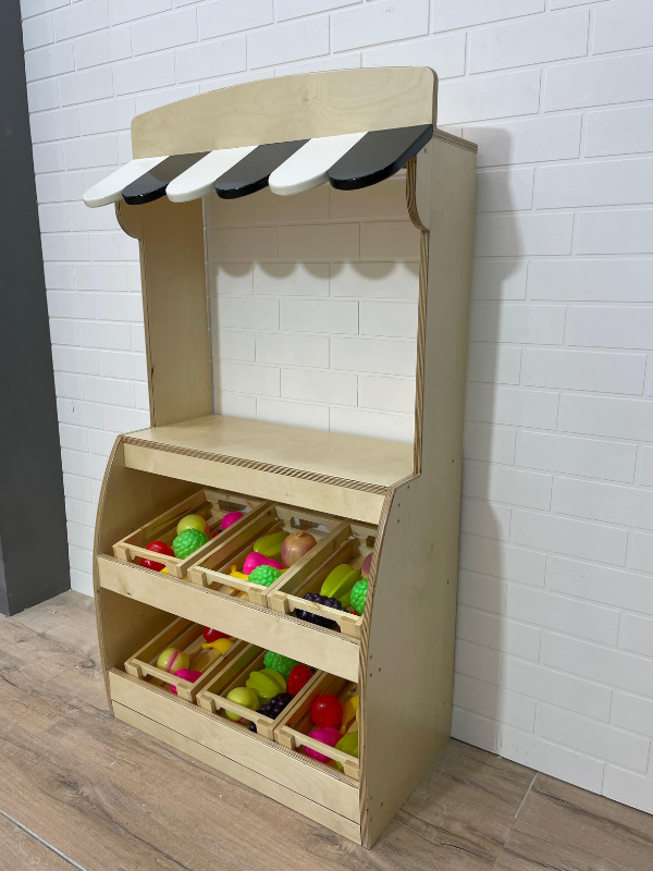 Kids Wooden Market Stand