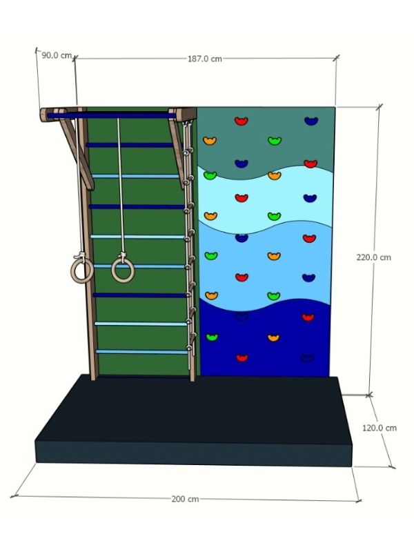 Sophia Indoor Gym with Monkey Bar