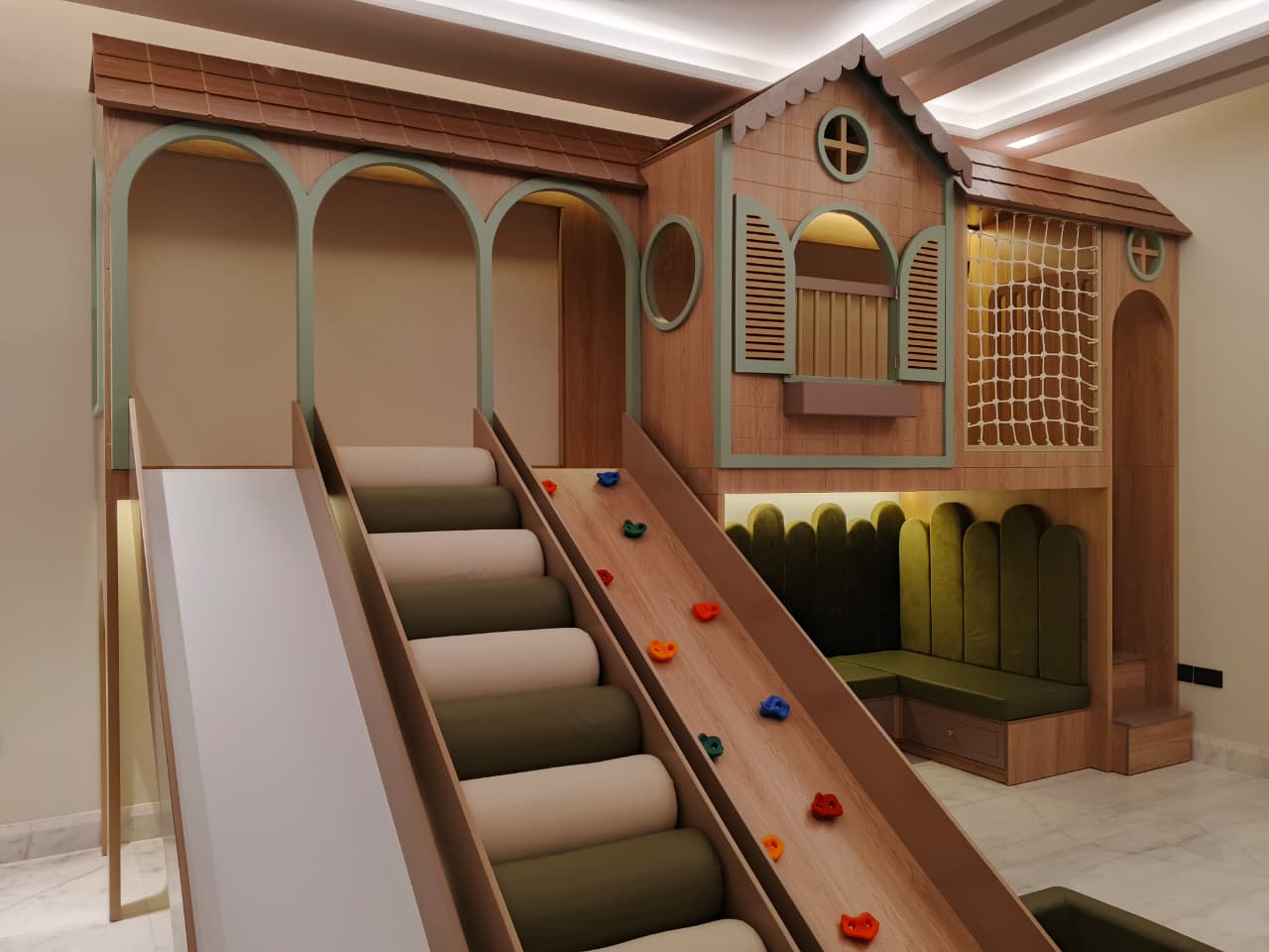 Ayla's Triple Slide Playhouse