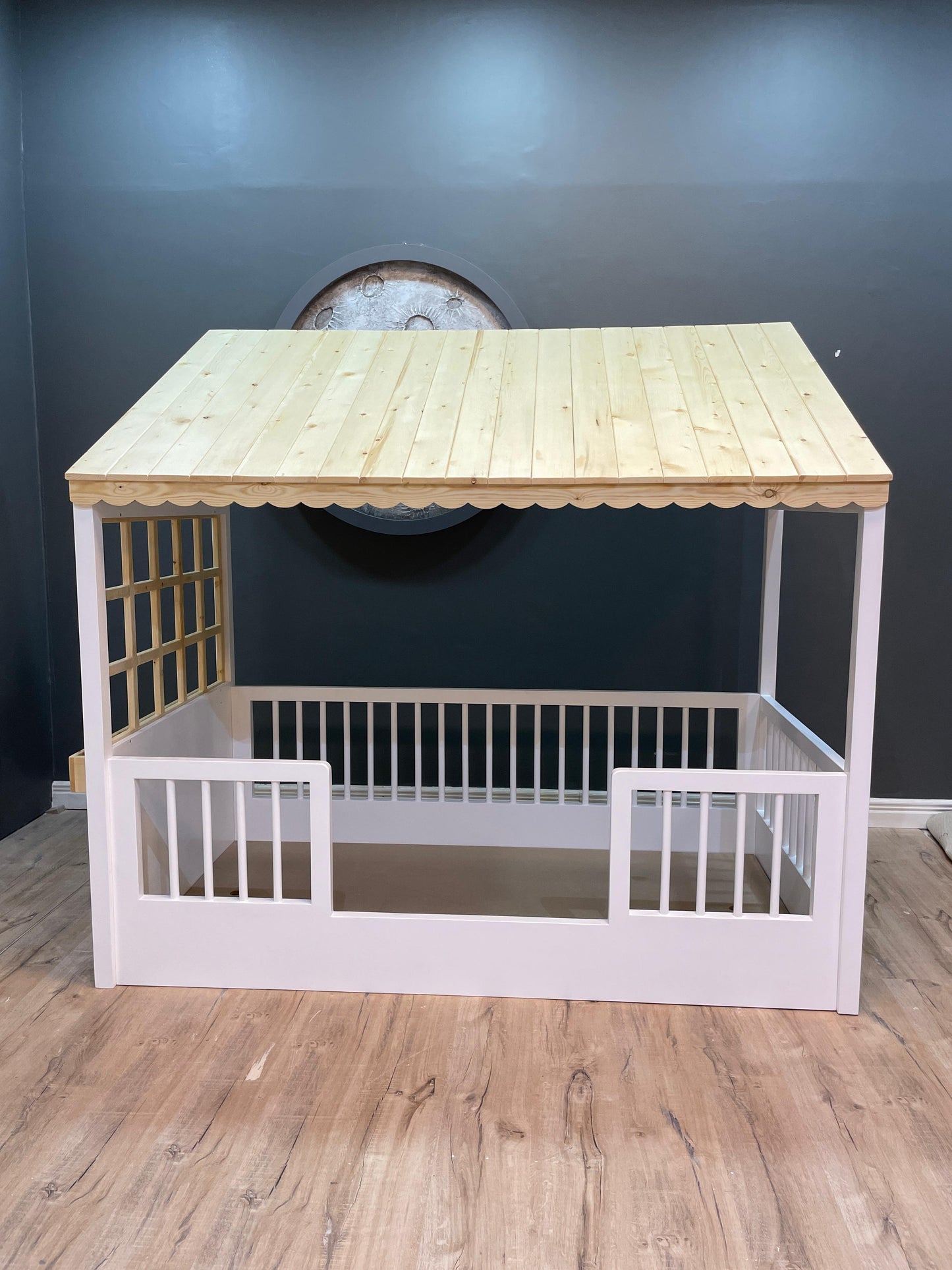 Nicole Scandi House Bed with Canopy Frame