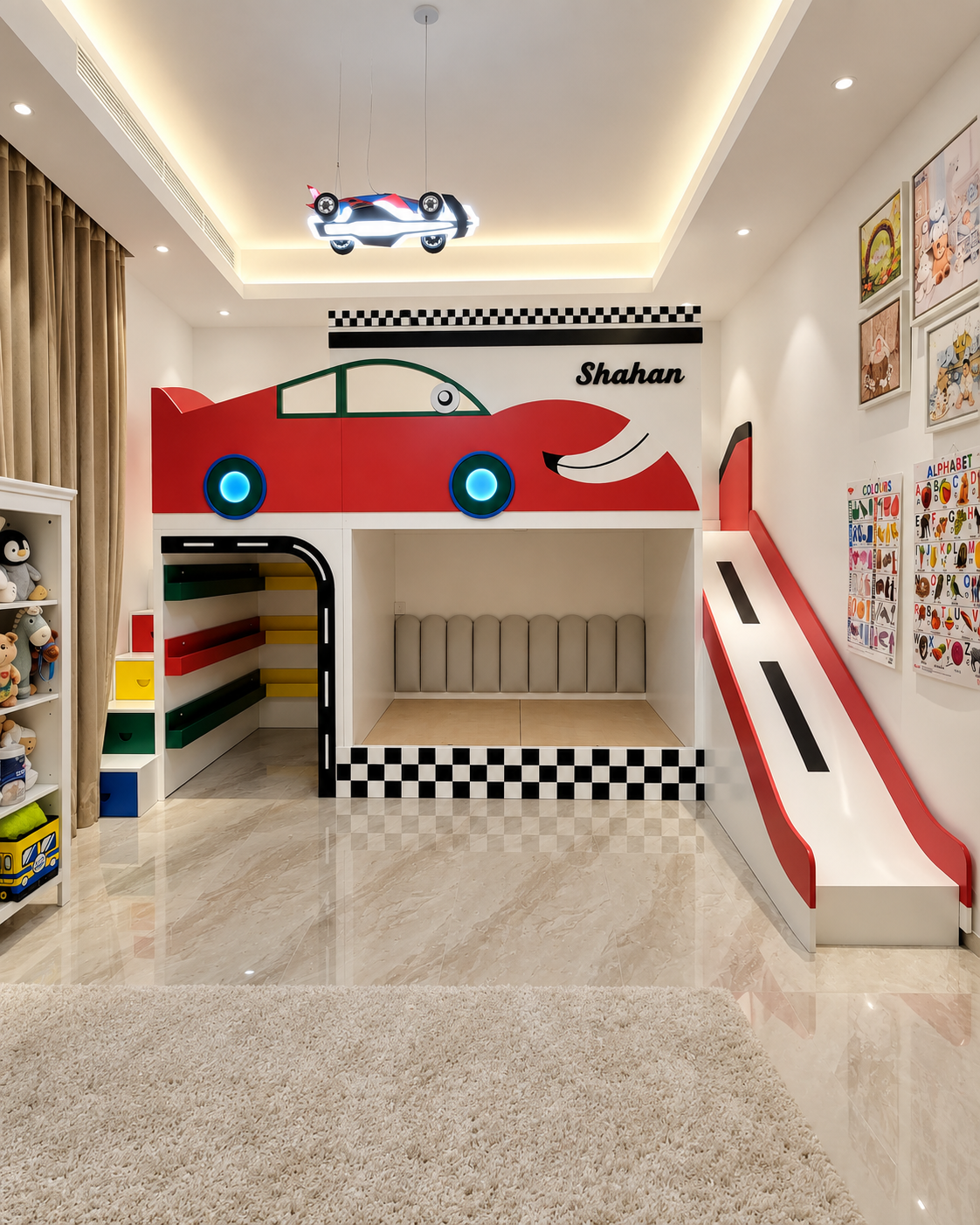Kids car bed