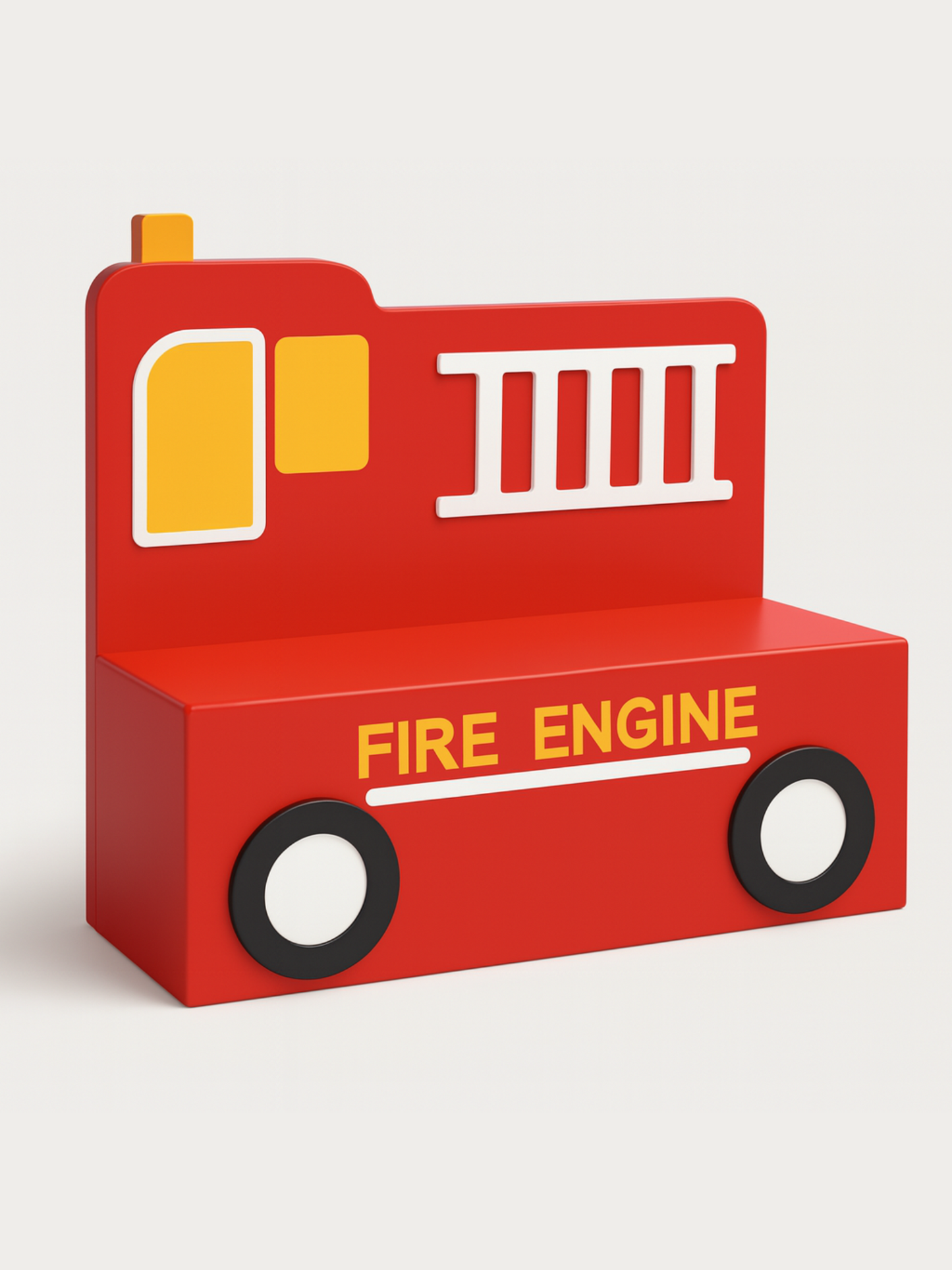 Kids Fire Truck Bench