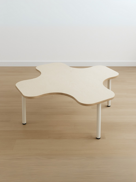 Kids Multi-Pod Collaboration Table with Rounded Shape
