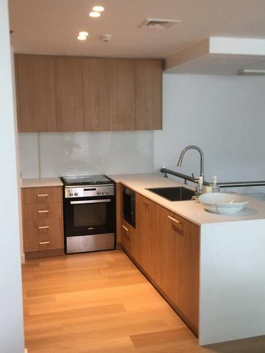 Modular Kitchen Design with Quartz Countertop