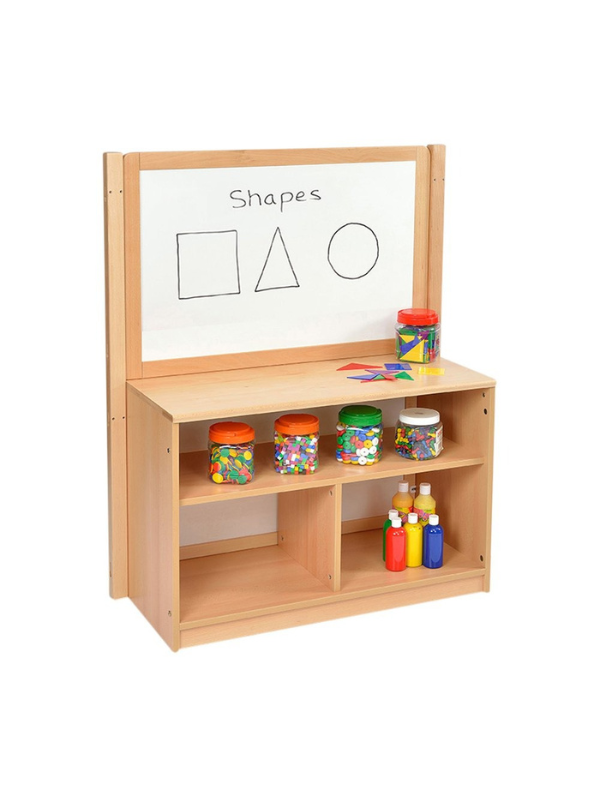 Open Bookcase with Inset Panel and Drywipe