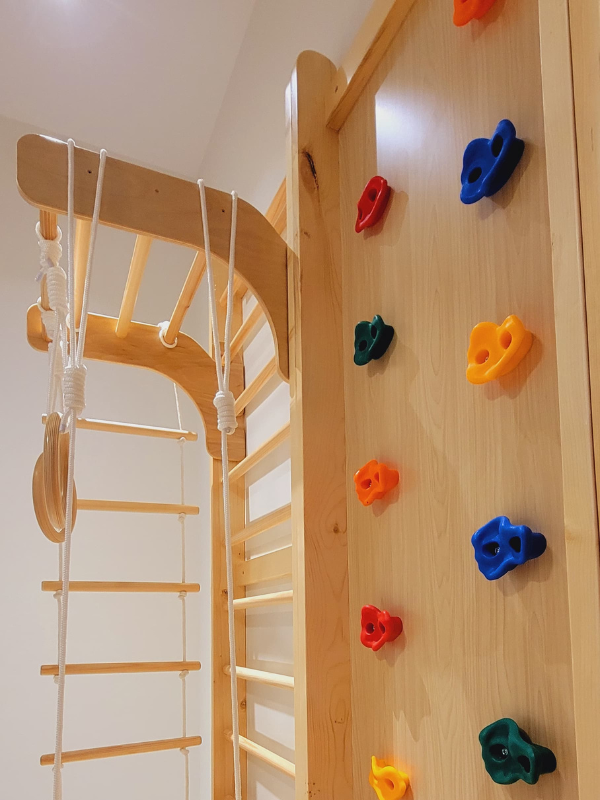 9-in-1 Wooden Kids Indoor Gym
