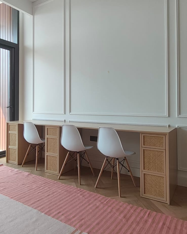 Rattan Study Desk